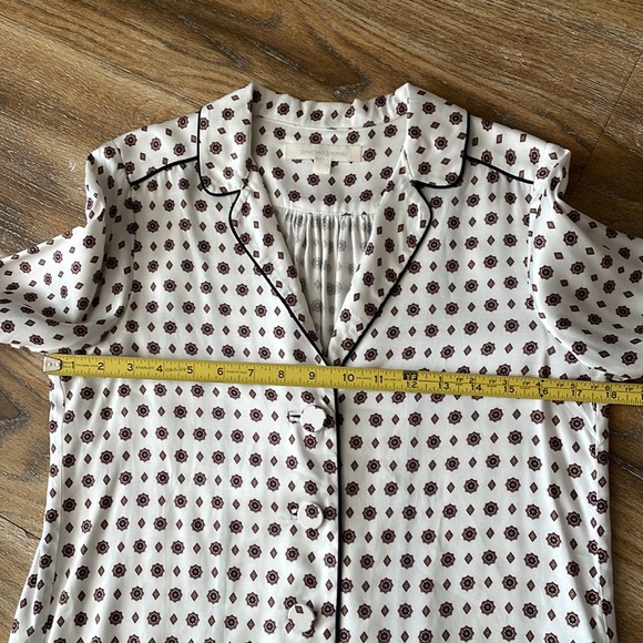 Jonathan Simkhai Button Front Printed Blouse - Picture 9 of 16